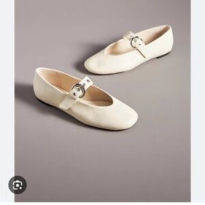 Reformation Bethany Flats with Square Toe and Strap